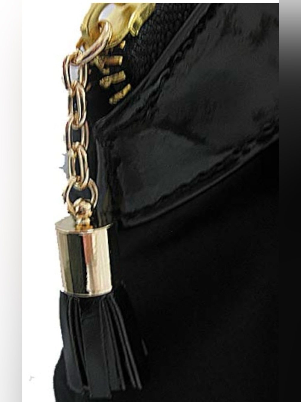 Dior Black Satin and Patent Cosmetic Pouch - Picture 8 of 13